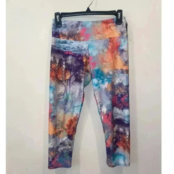 Onzie Colorful Tree Print leggings - Picture 1 of 6